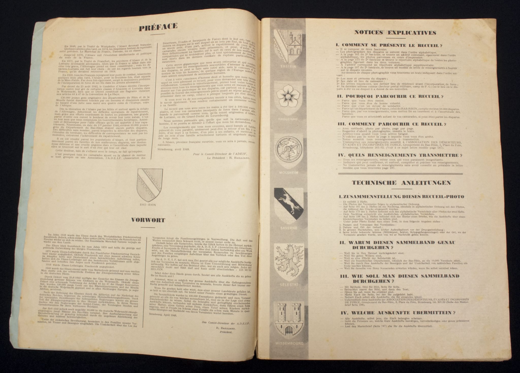Recueil Photographique des Disparus du Bas-Rhin Victimes de la Constcription Allemande de 1942 a 1945. Fascicule 1 + 2 — image 6
