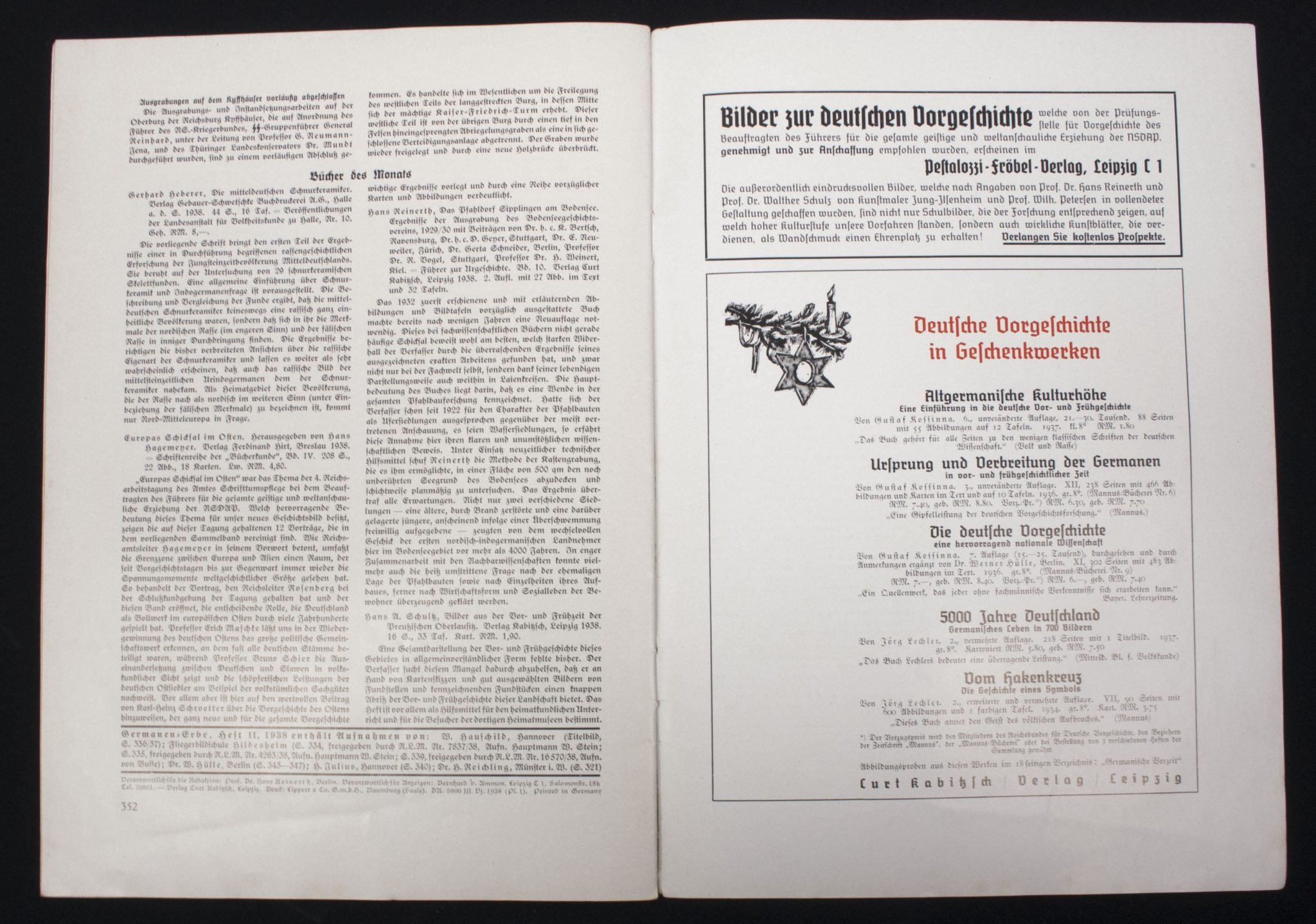(Magazine) Germanen-Erbe – Monatshefte für deutsche Vorgeschichte 3. Jahrgang heft 11 november 1938 — image 6