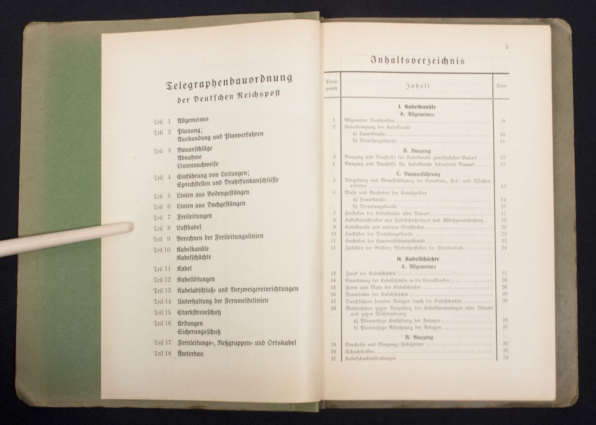 (Book) Telegraphenbauordnung der Deutschen Reichspost – Teil 10 Kabelkanäle Kabelschächte (1941) — image 3