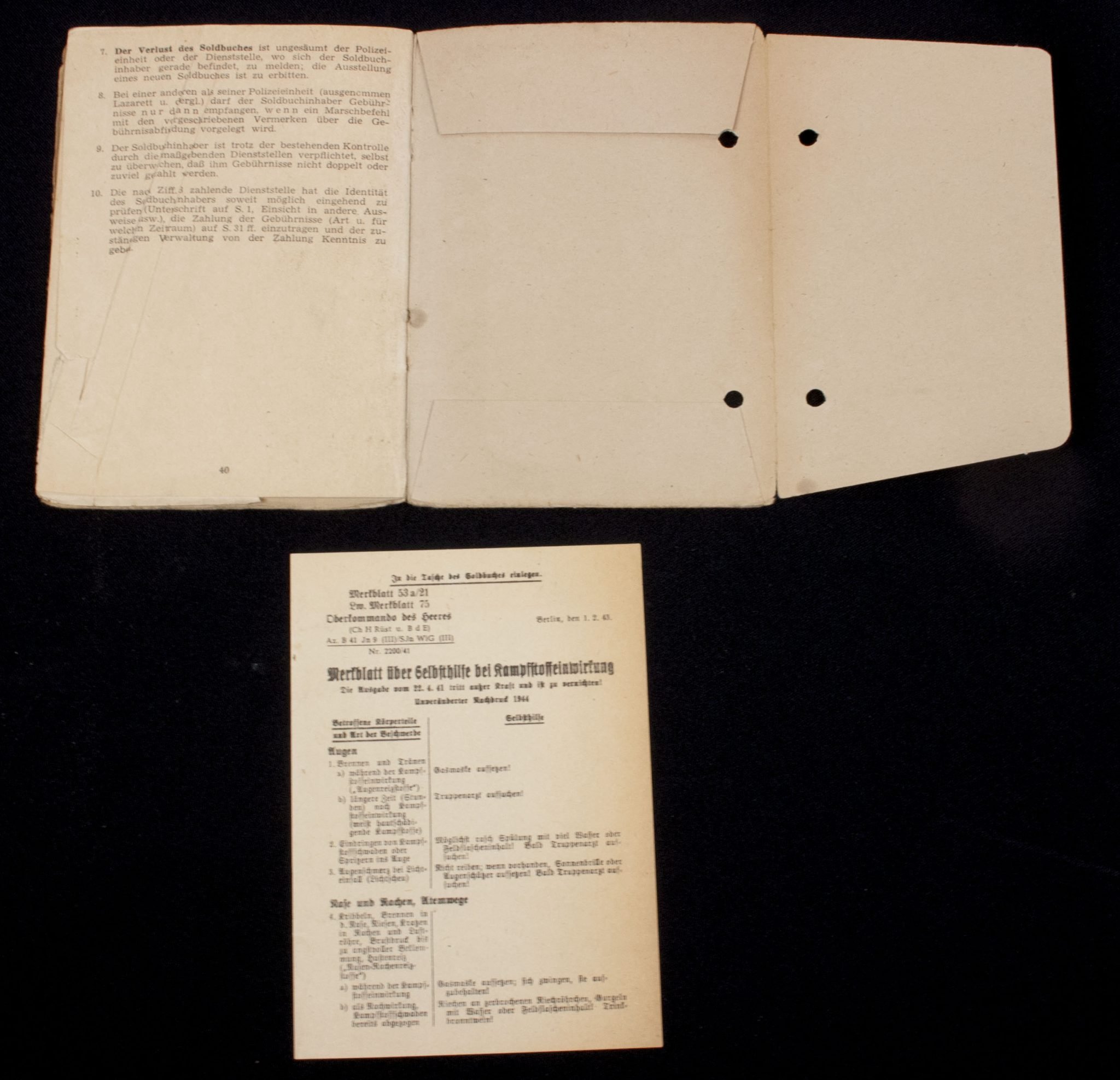 Soldbuch Schutzpolizei Verwaltung Hamburg (denazified SS 1945) — image 15