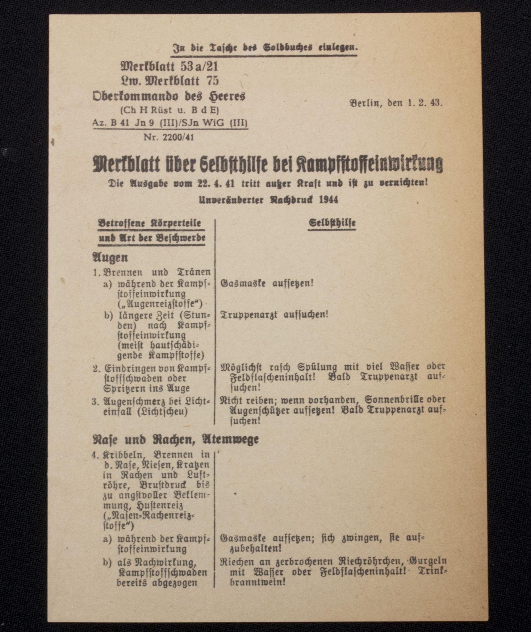 Soldbuch Schutzpolizei Verwaltung Hamburg (denazified SS 1945) — image 16
