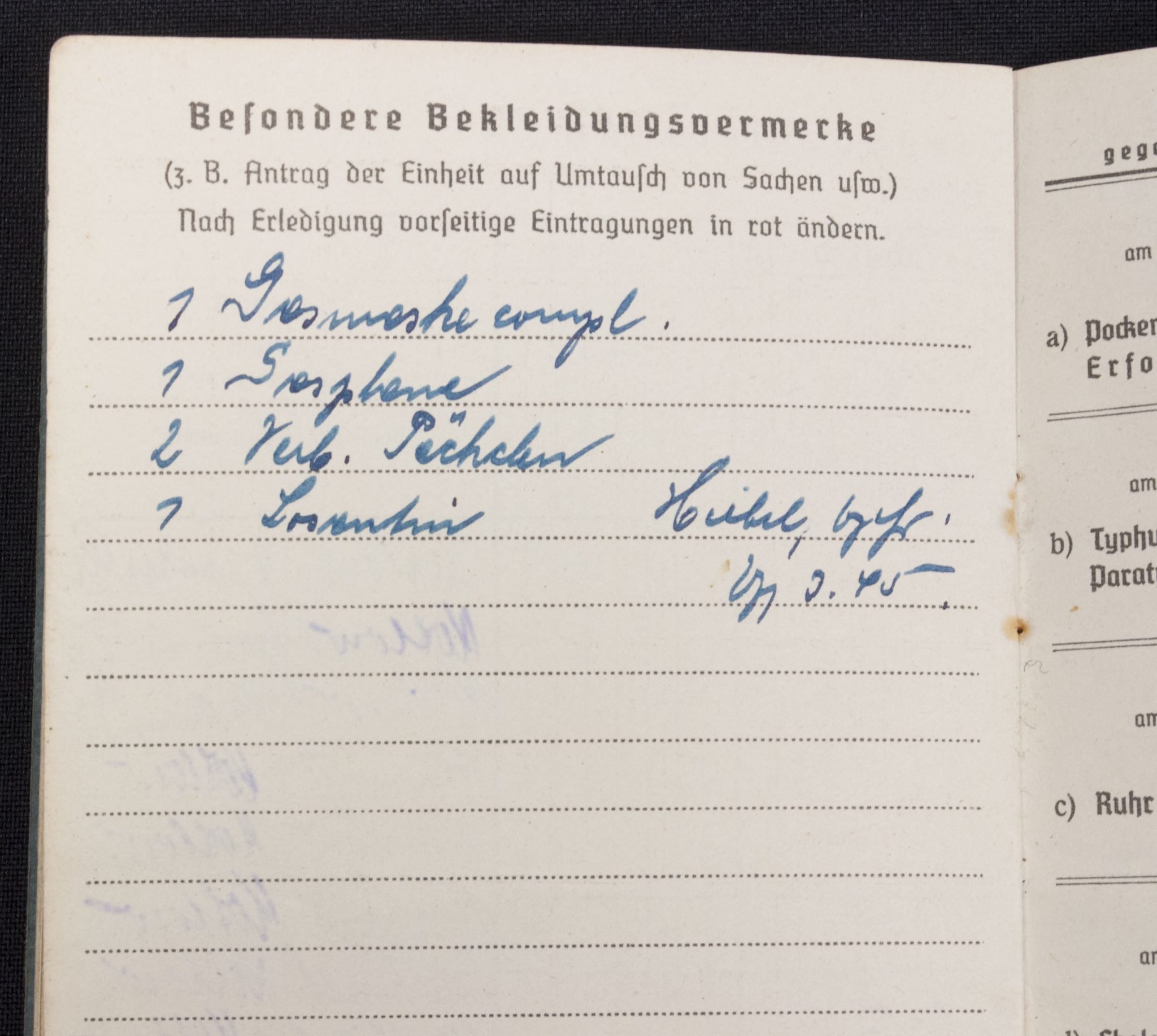 Luftwaffe (LW) Soldbuch Seefliegerhorst Bug auf Rügen — image 14