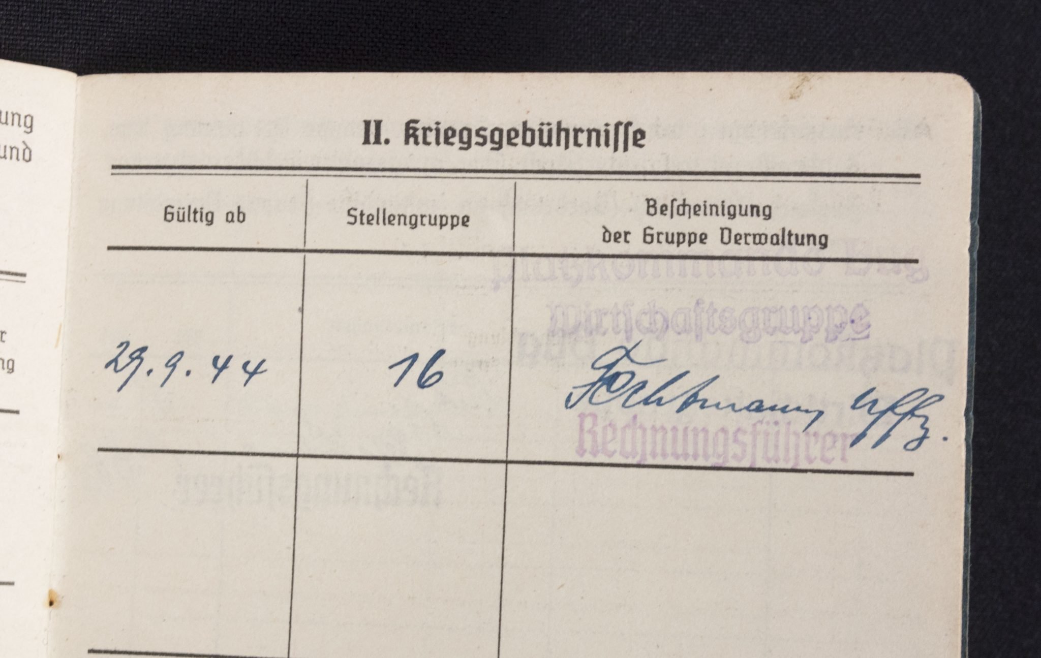 Luftwaffe (LW) Soldbuch Seefliegerhorst Bug auf Rügen — image 16