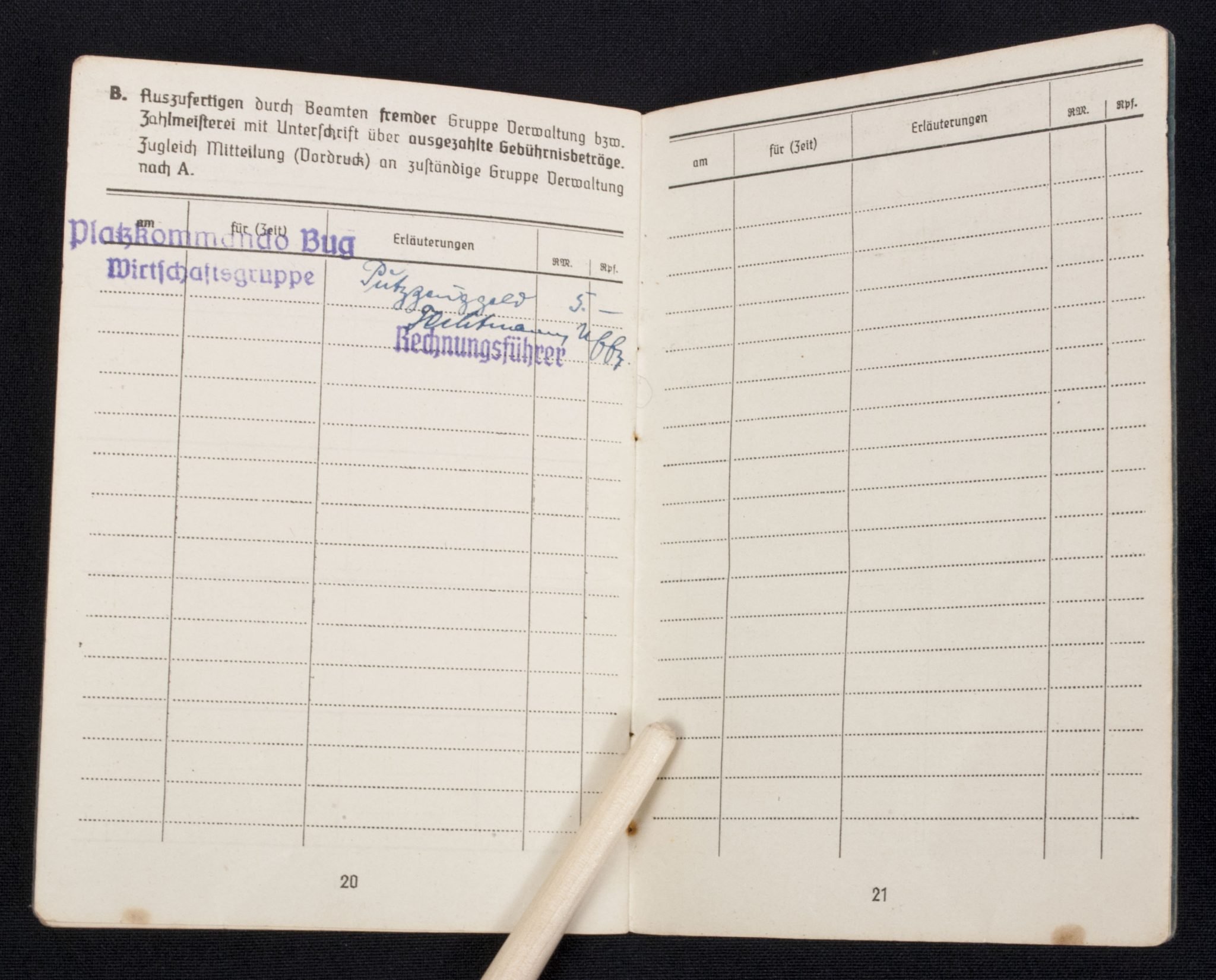 Luftwaffe (LW) Soldbuch Seefliegerhorst Bug auf Rügen — image 17