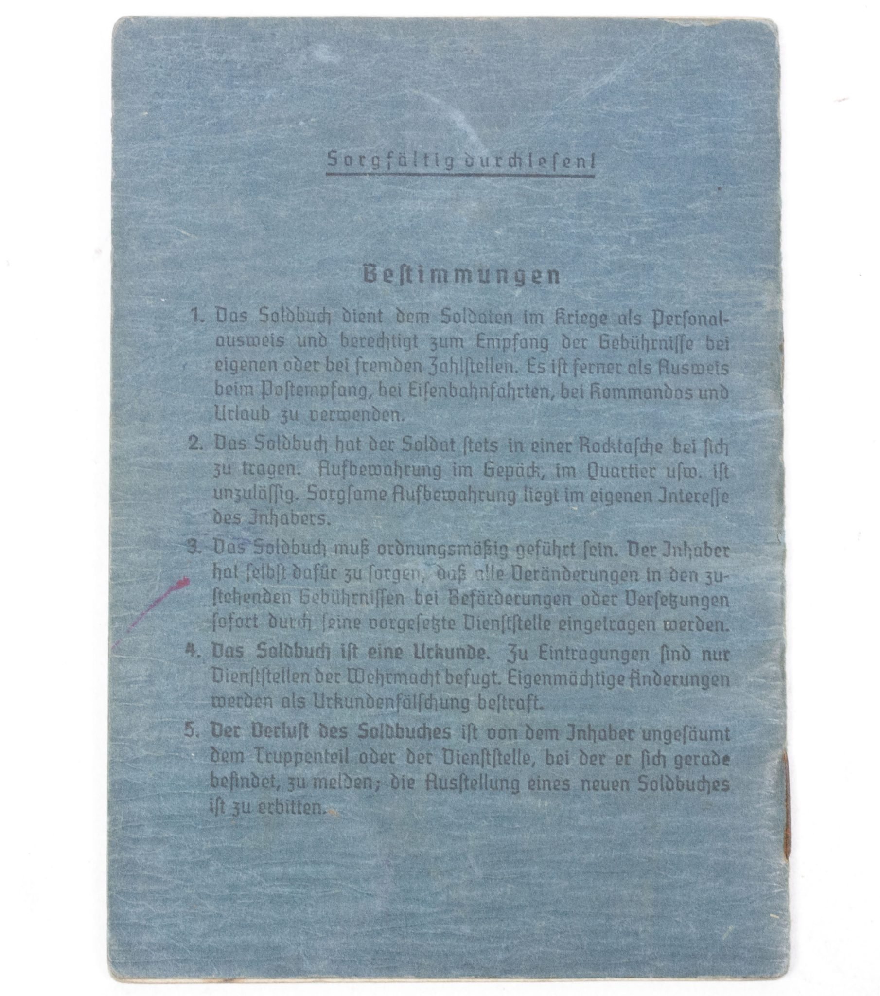 Luftwaffe (LW) Soldbuch Seefliegerhorst Bug auf Rügen — image 19