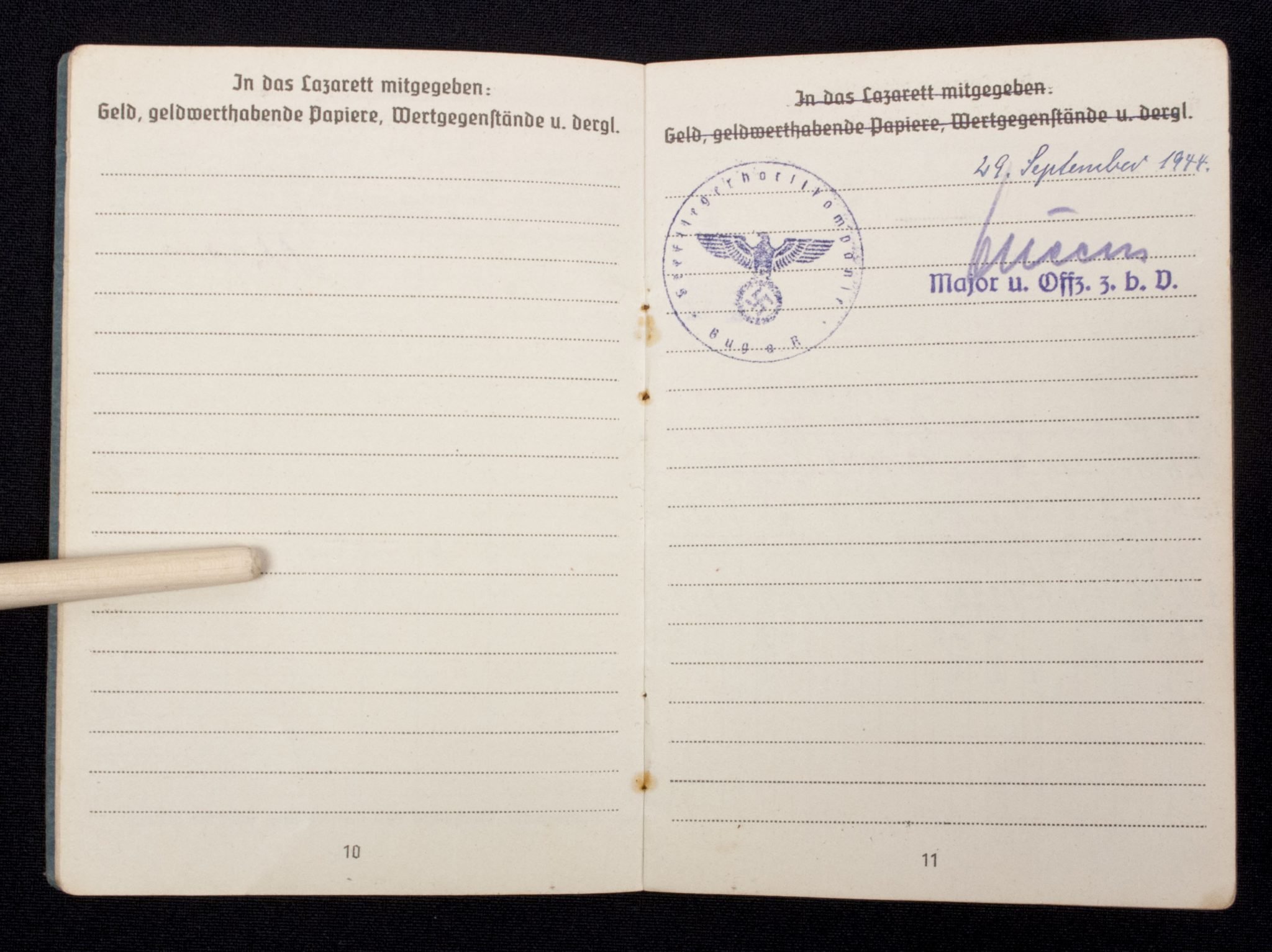 Luftwaffe (LW) Soldbuch Seefliegerhorst Bug auf Rügen — image 8