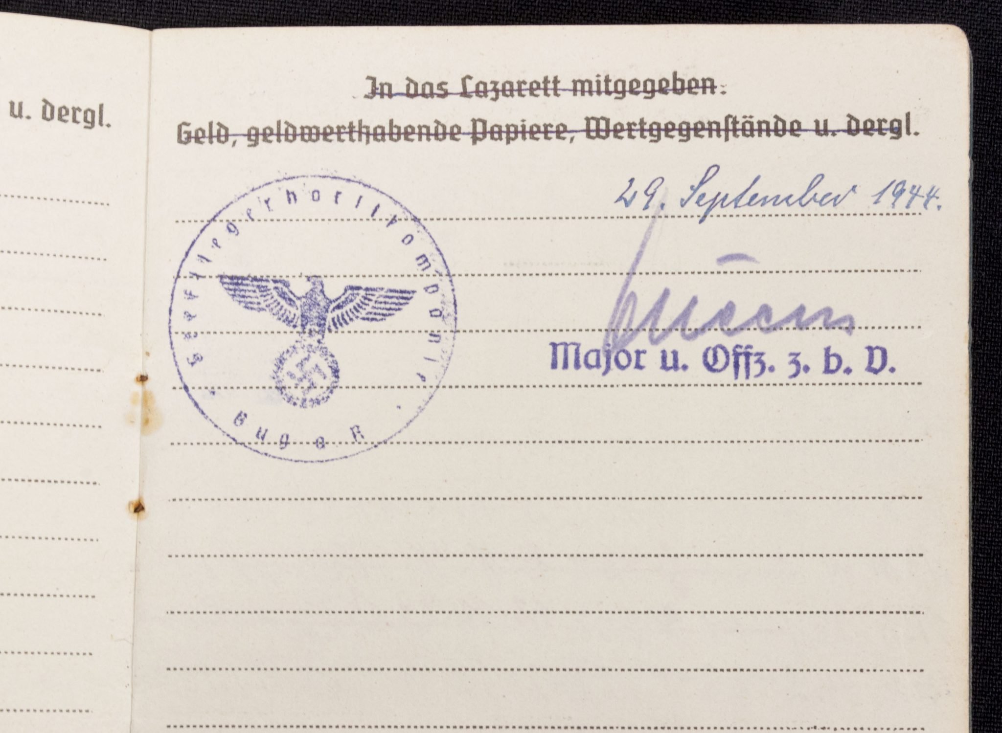 Luftwaffe (LW) Soldbuch Seefliegerhorst Bug auf Rügen — image 9