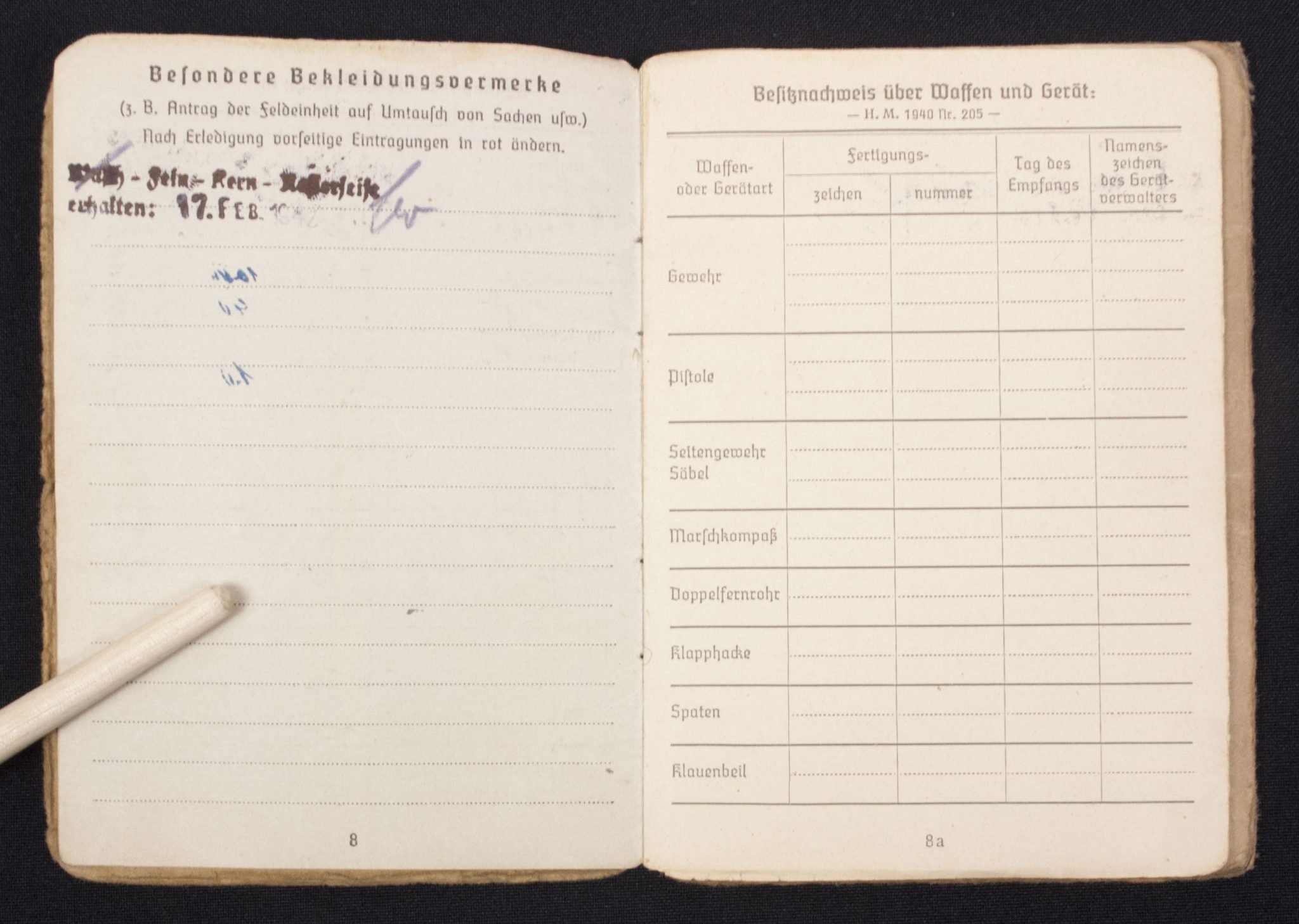 Soldbuch Sanitäts Unteroffizier 5/San. Ers. Abt.3-183-A Güben — image 12