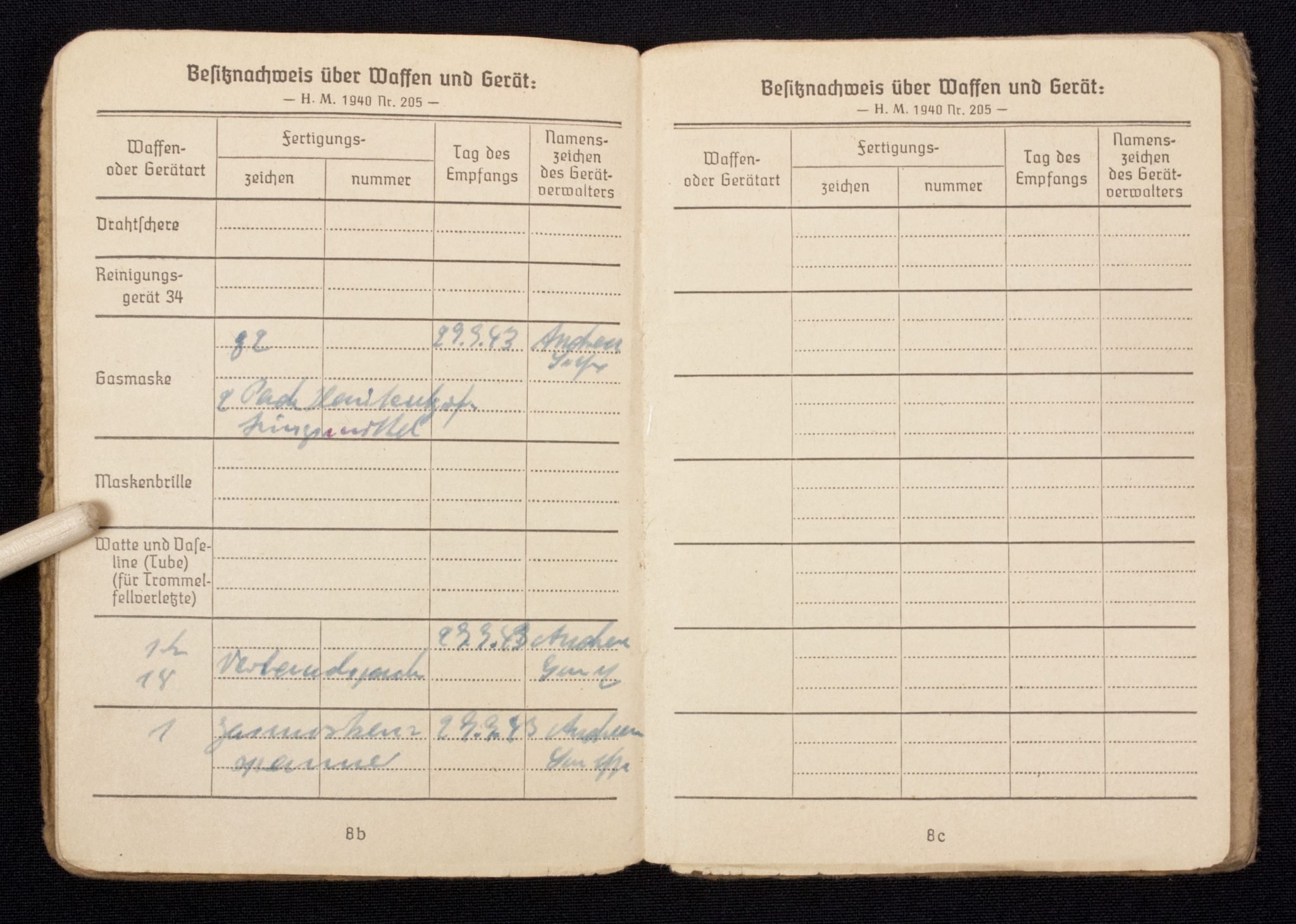 Soldbuch Sanitäts Unteroffizier 5/San. Ers. Abt.3-183-A Güben — image 14