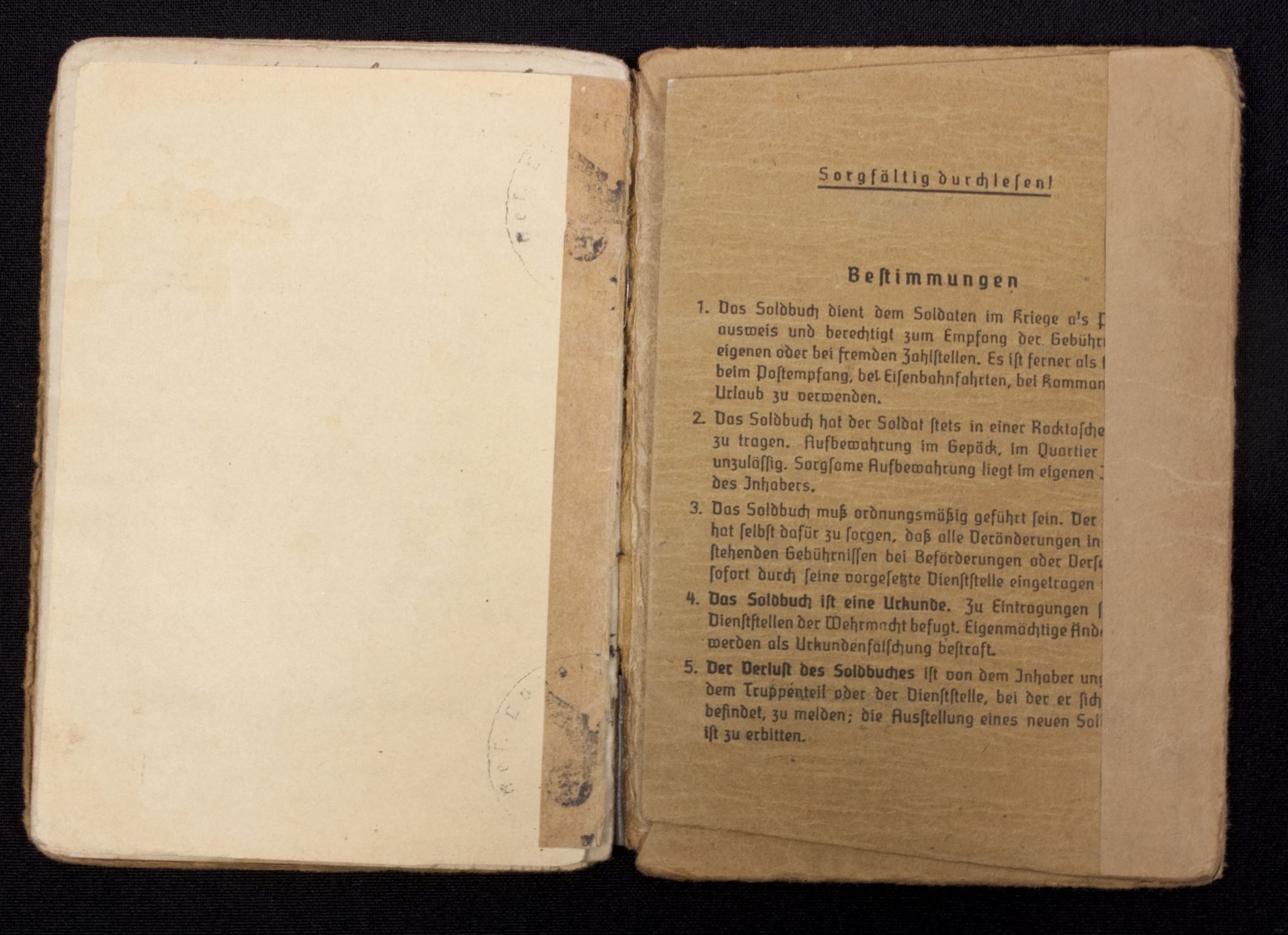 Soldbuch Sanitäts Unteroffizier 5/San. Ers. Abt.3-183-A Güben — image 24
