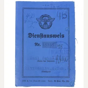 Polizei Dienstausweis -Schutzpolizei Hamburg