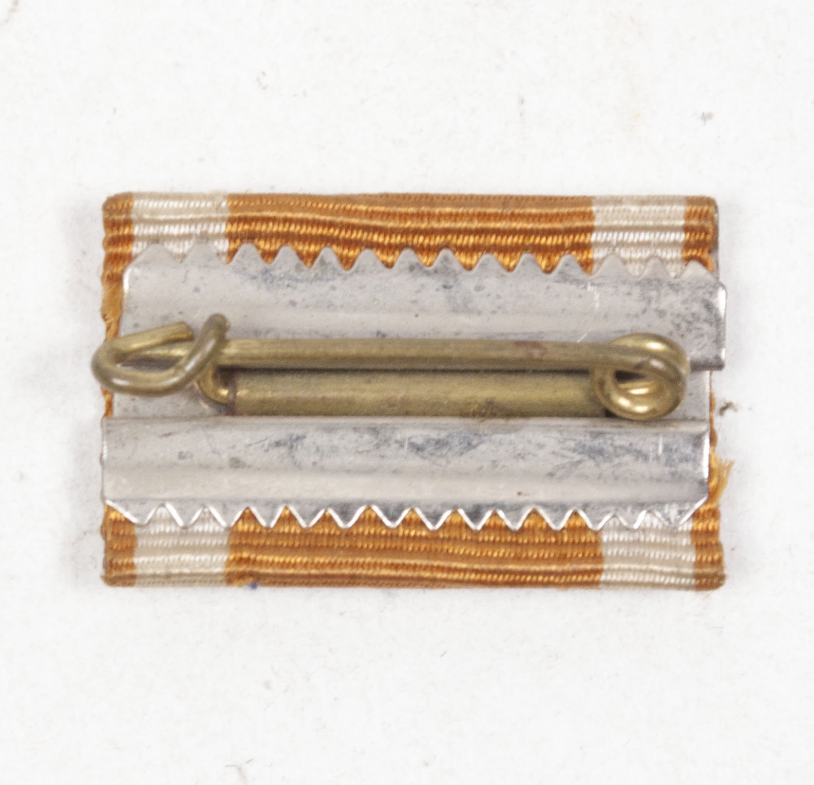 Westwall / Schutzwall medal single ribbon with miniature attachment — image 2