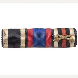 WWI Oldenburg triple ribbon with EK2, Friedrich August Kreuz + …