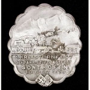 1. kreisturnfest 50 Jähr. Stiftunsfest Sonthofen 30.6-1.7.1934