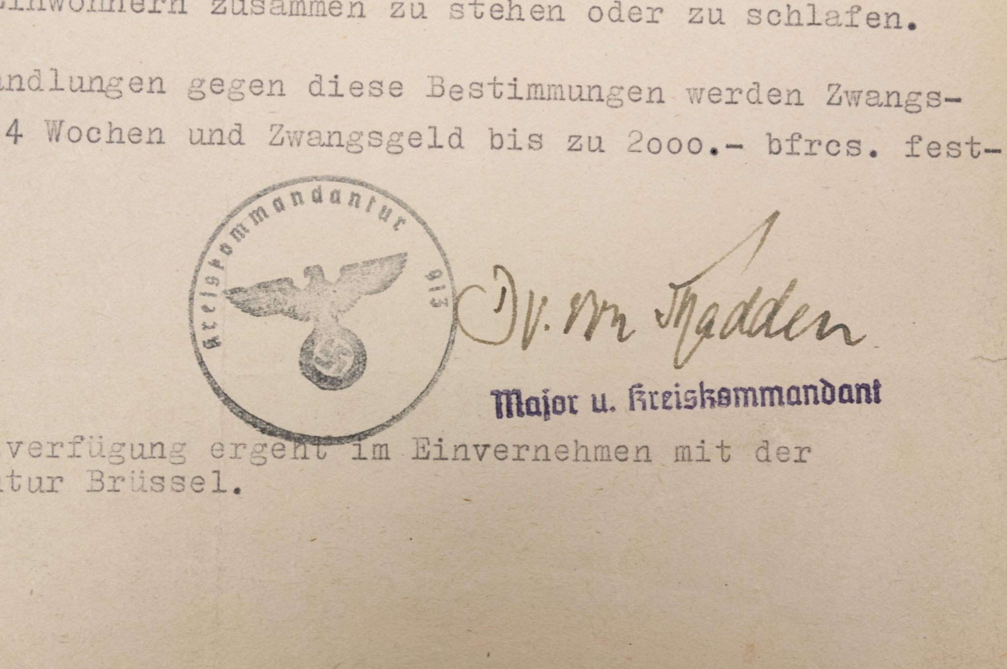 (Belgium) Leuven/Mechelen Polizeiverfügung 1943 — image 7