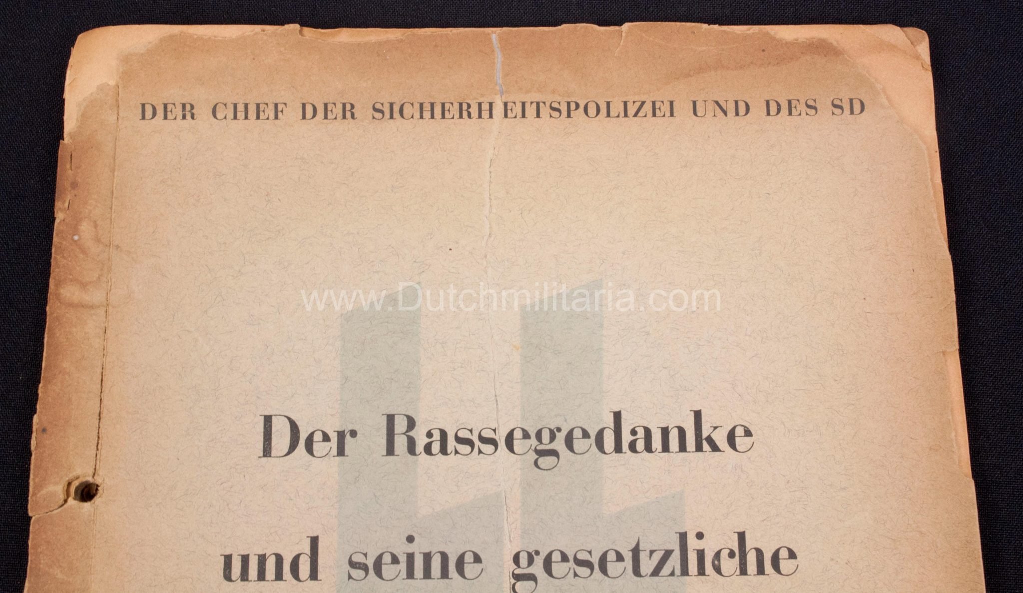 (Book) SS – Der Chef der Sicherheitspolizei und des SD – Der Rassegedanke und seine gesetzliche Gestaltung (1940) – EXTREMELY RARE!!! — image 24