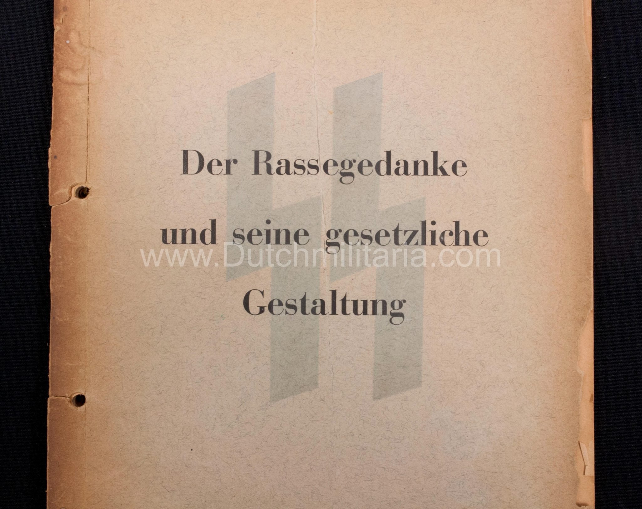 (Book) SS – Der Chef der Sicherheitspolizei und des SD – Der Rassegedanke und seine gesetzliche Gestaltung (1940) – EXTREMELY RARE!!! — image 3
