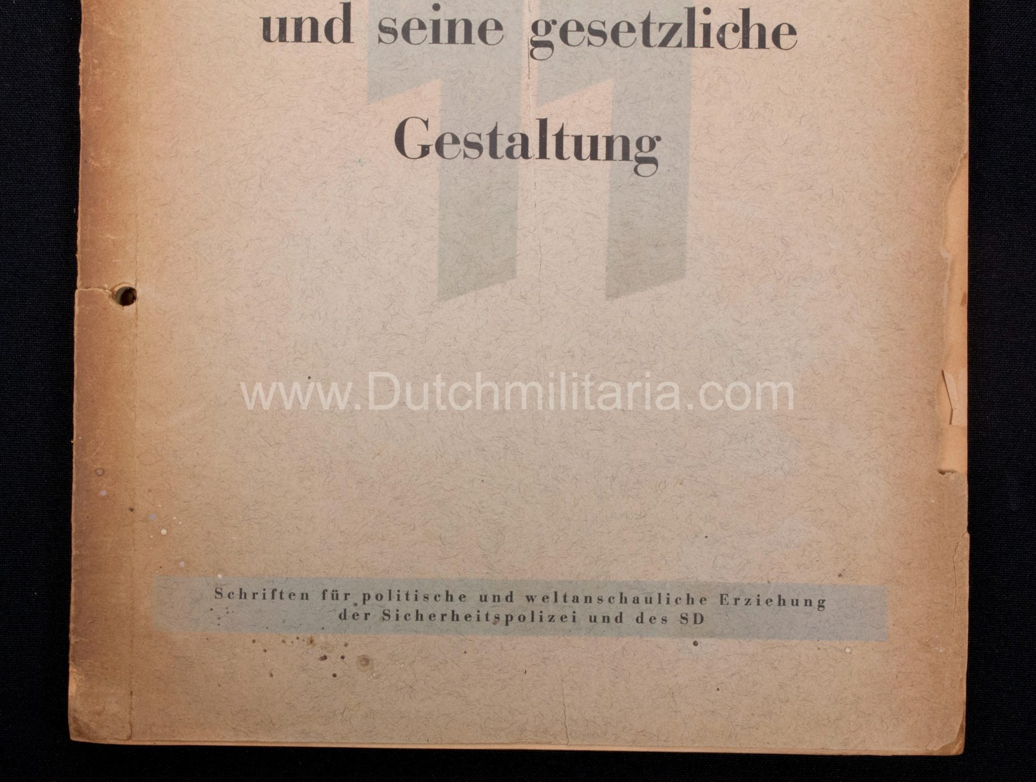 (Book) SS – Der Chef der Sicherheitspolizei und des SD – Der Rassegedanke und seine gesetzliche Gestaltung (1940) – EXTREMELY RARE!!! — image 4