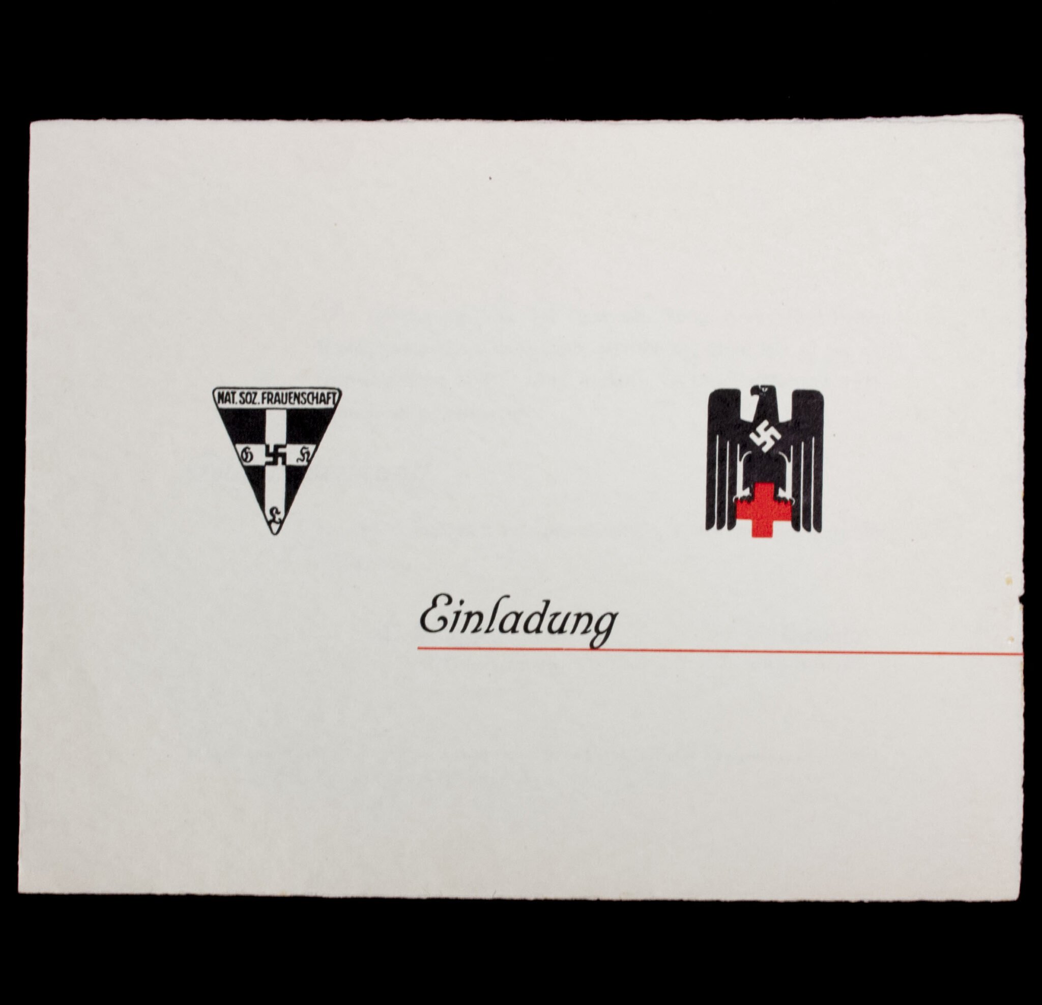 Frauenschaft / Deutsches Rotes Kreuz (DRK) invitation + enveloppe — image 2