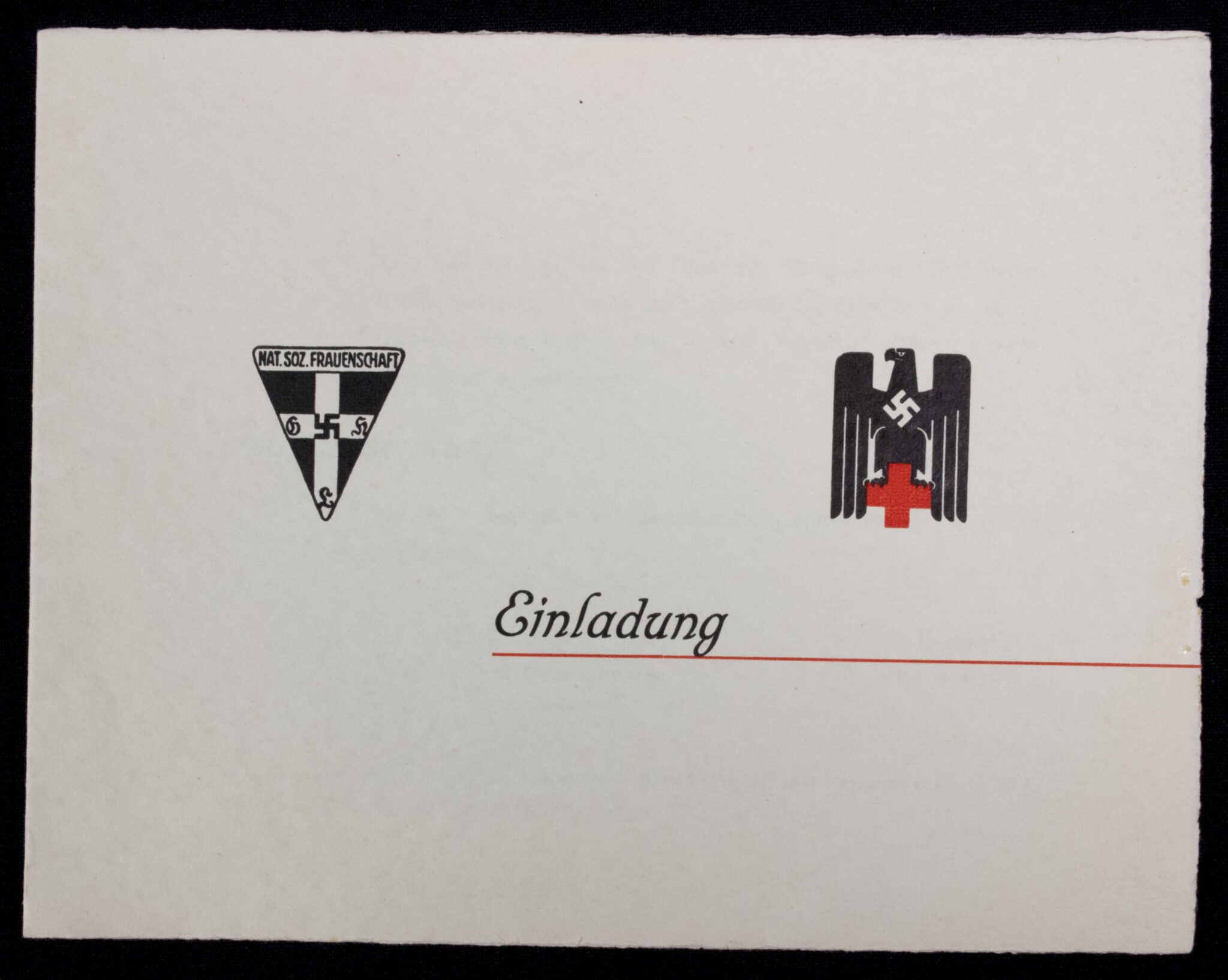 Frauenschaft / Deutsches Rotes Kreuz (DRK) invitation + enveloppe — image 3