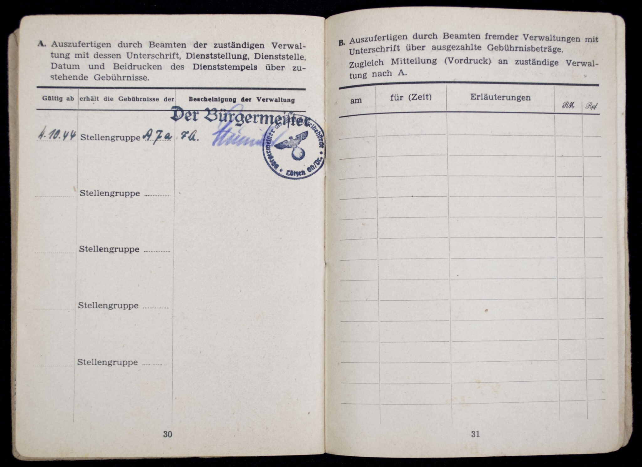 SS Polizei Soldbuch from Lötzen in Ostpreussen (1944) — image 12