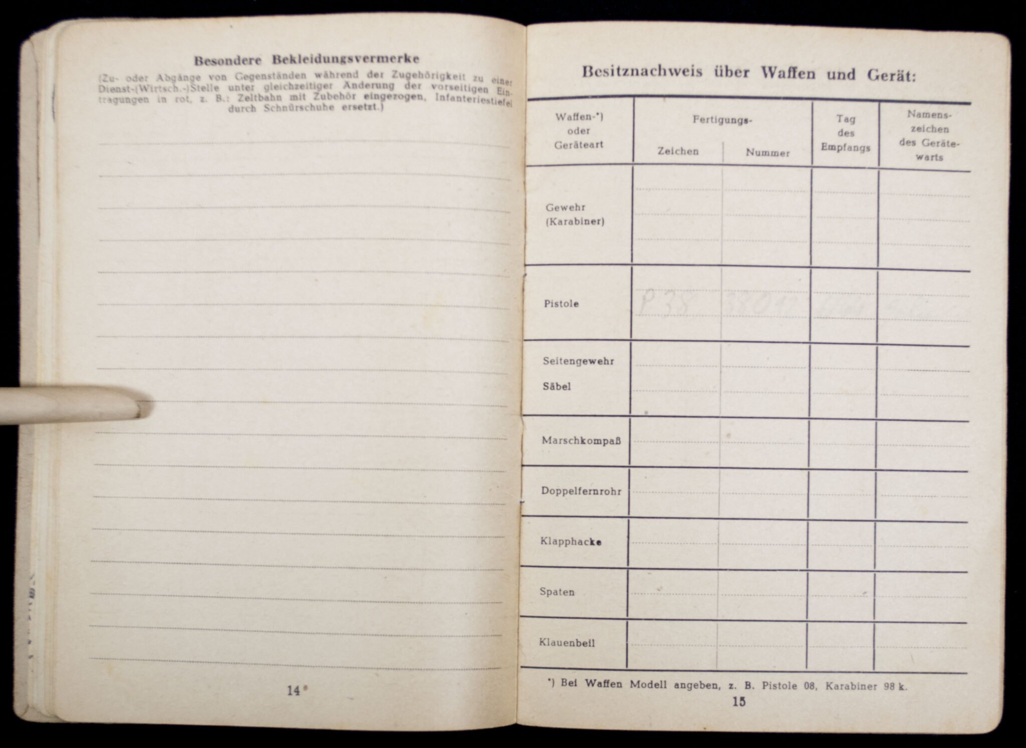 SS Polizei Soldbuch from Lötzen in Ostpreussen (1944) — image 8