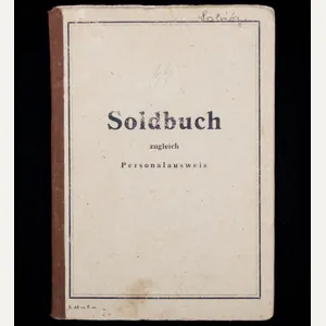 SS Polizei Soldbuch from Lötzen in Ostpreussen (1944)