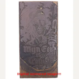 (Belgium) Flemish SS newspaper printing cliché/sterotype – rare