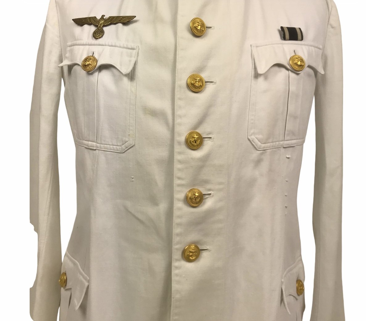 Kriegsmarine (KM) white summer tunic with trousers [Named — image 3