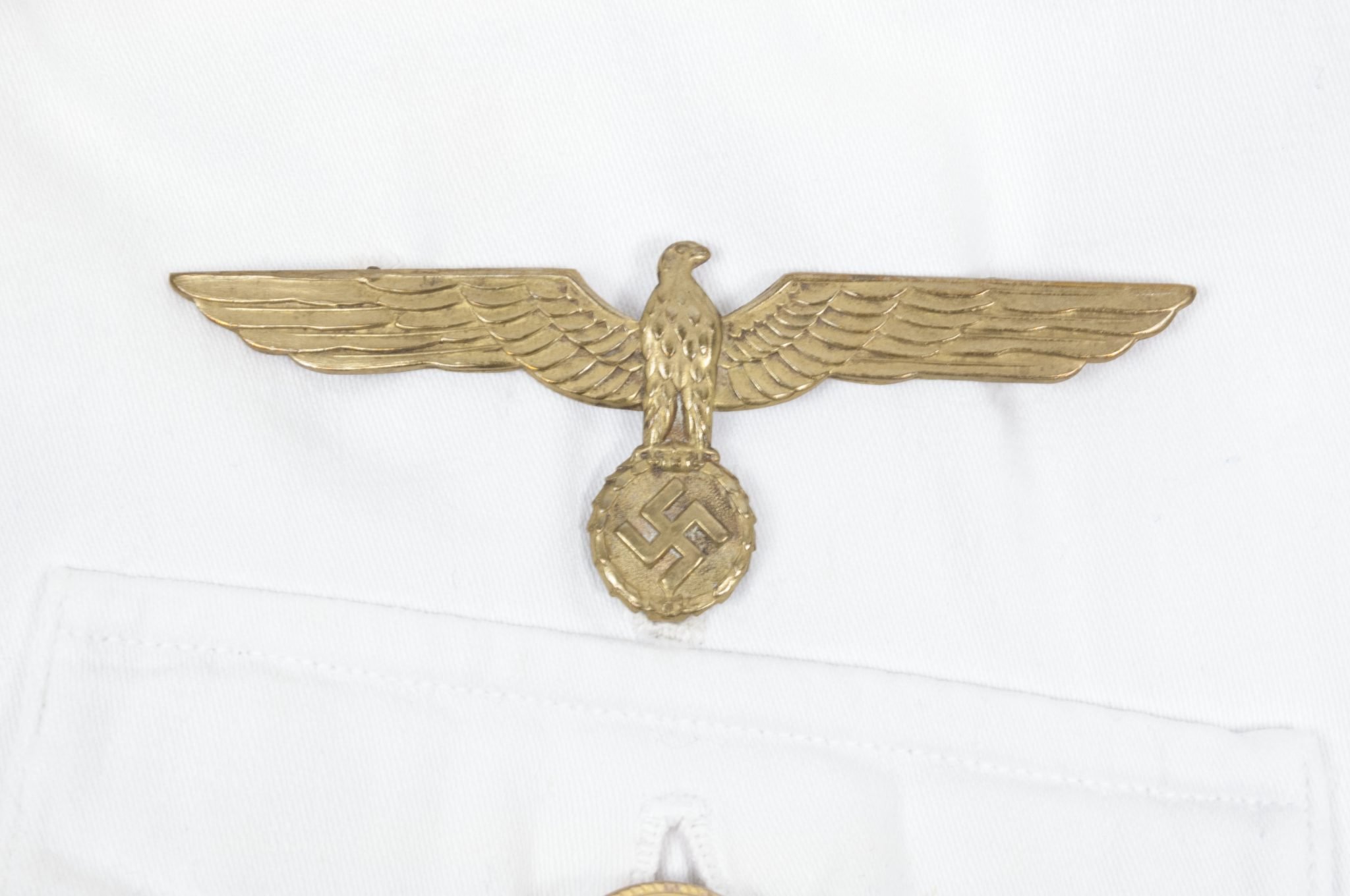 Kriegsmarine (KM) white summer tunic with trousers [Named — image 39