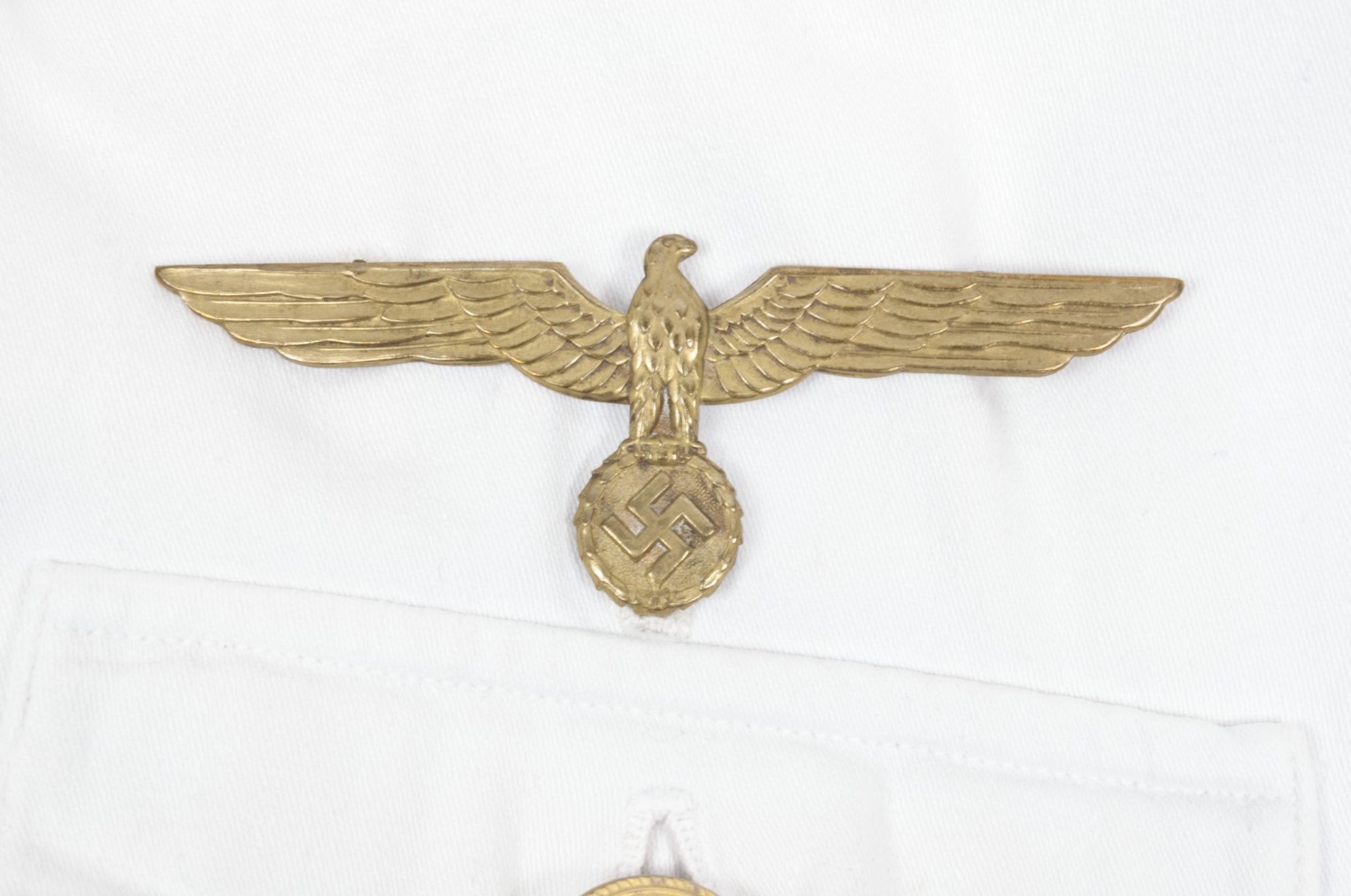 Kriegsmarine (KM) white summer tunic with trousers [Named — image 40