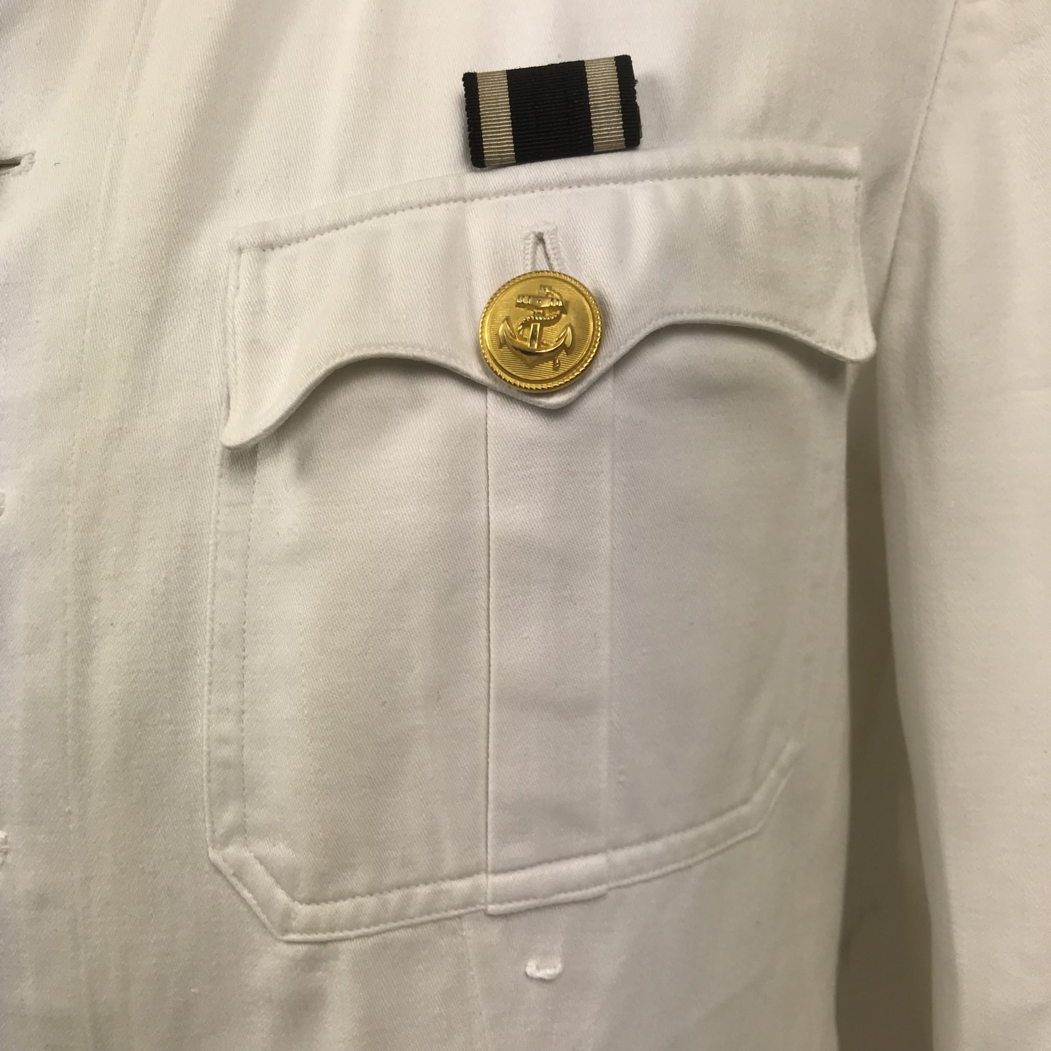 Kriegsmarine (KM) white summer tunic with trousers [Named — image 45