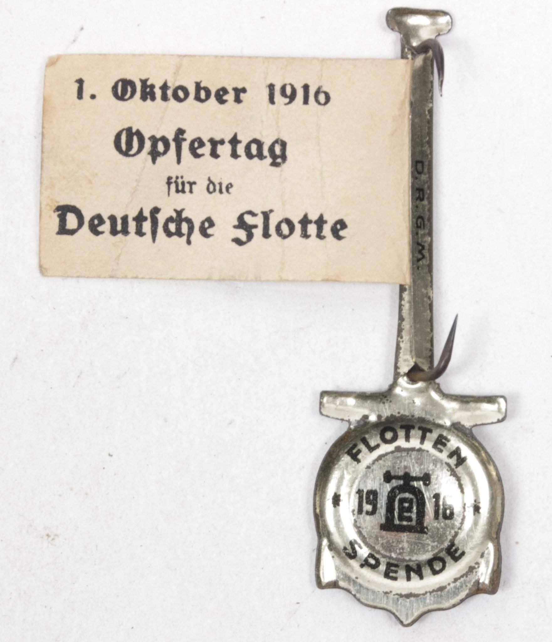 Deutscher Flottenverein (DFV) 'Deutsch Voran' badge — image 2