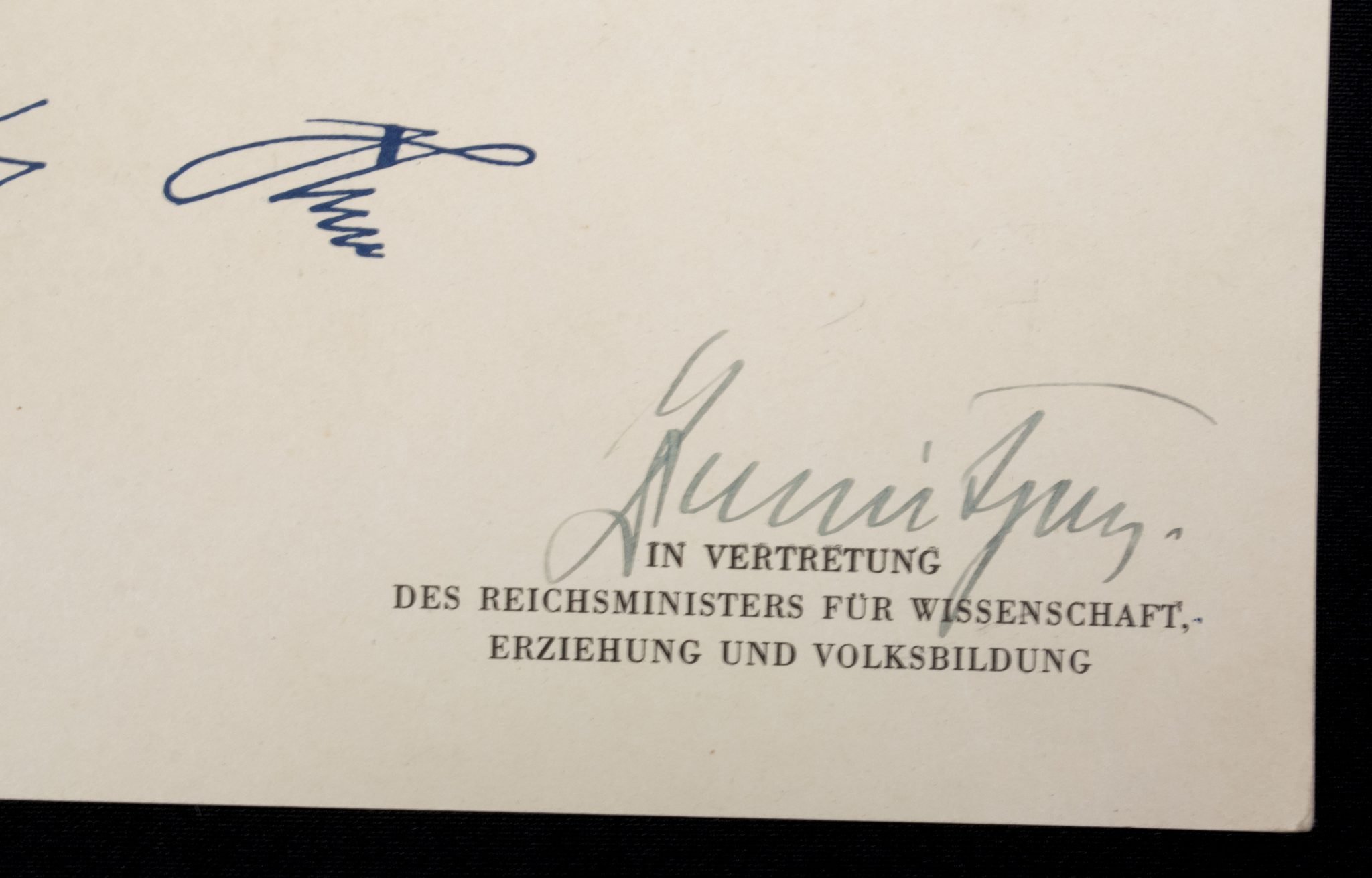 Promotional document (Ernennungsurkunde) Studienassessor Adolf Giesecke signed Führer Hauptquartier 1942 — image 8