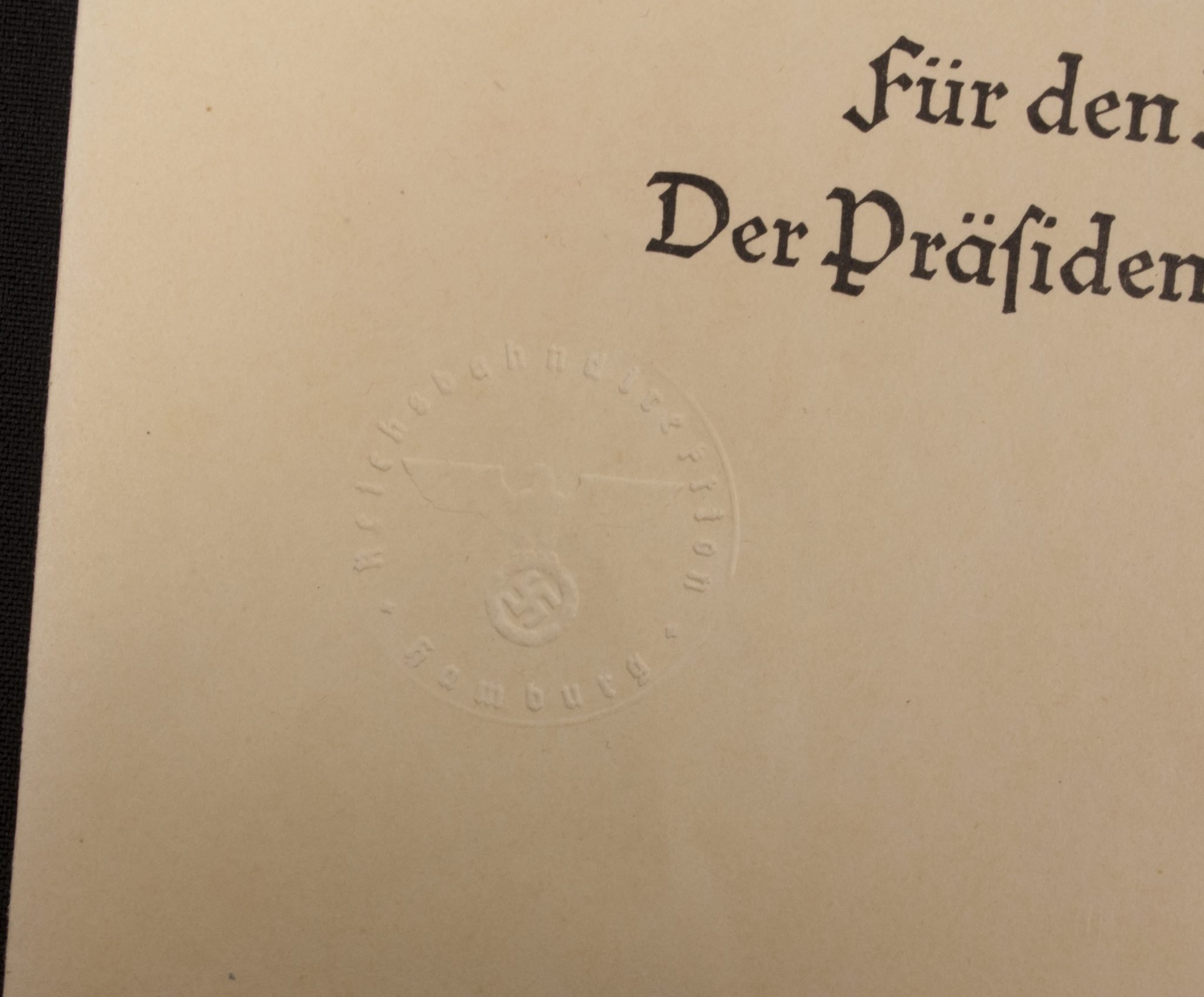 Promotional document (Ernennungsurkunde) Reichsbahninspektor, Hamburg-Altona (1942) — image 8