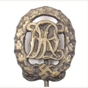 Deutsches Reichssportabzeichen (DRL) bronze miniature stickpin