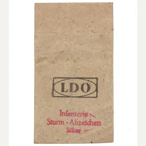 Infanterie Sturmabzeichen (IAB) in silber LDO Packet