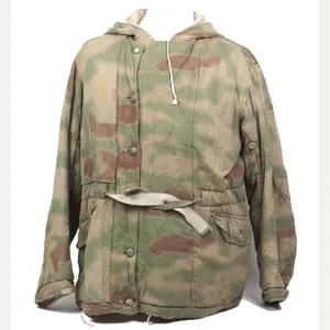 Reversible 'Sumpftarn' winter parka with swamp camouflage pattern