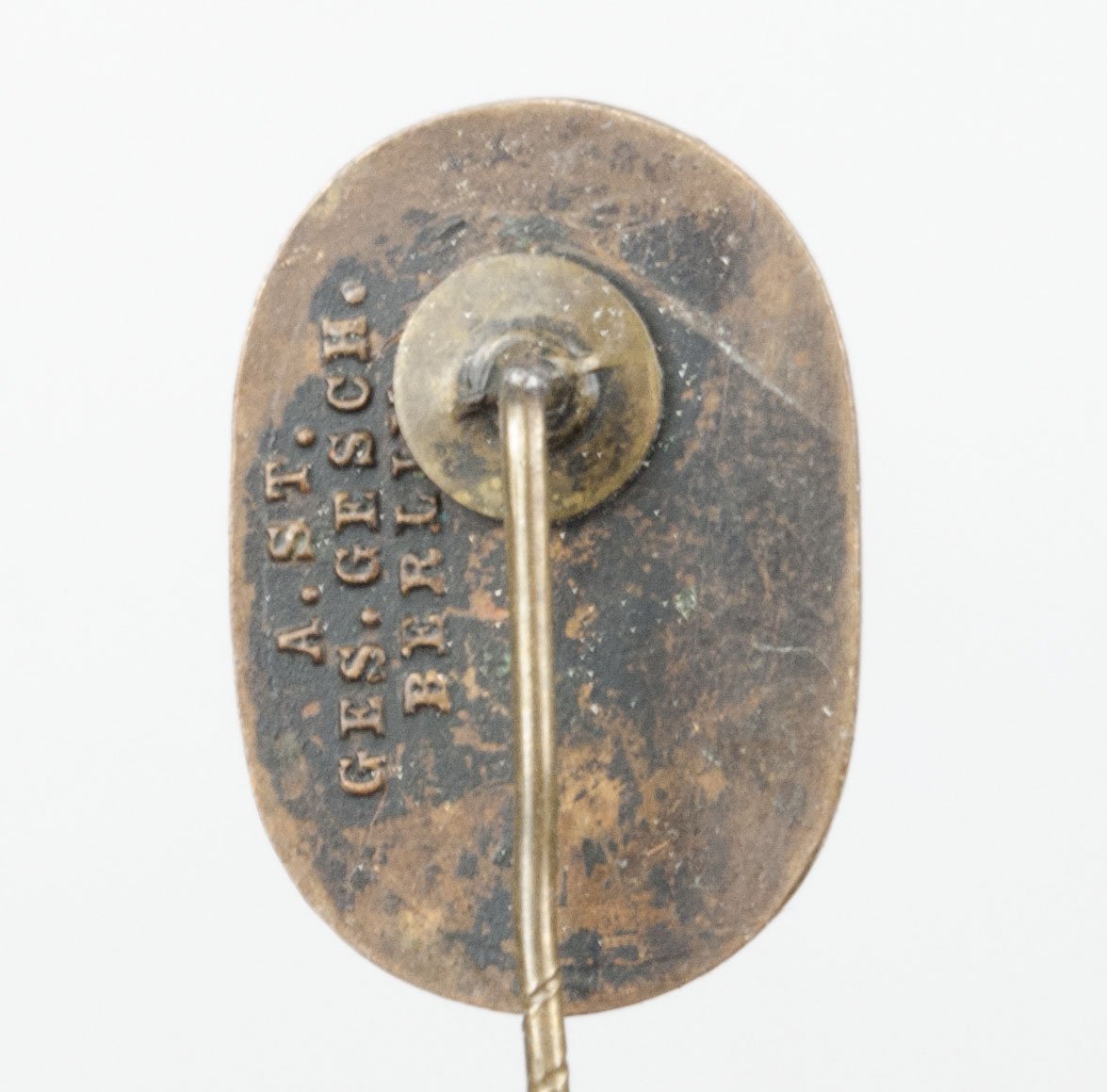 Reichsarbeitsdienst (RAD) Arbeitsdank stickpin abzeichen (A. ST. GES GESCH Berlin) — image 5