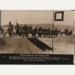 (Pressphoto) Pferde-Biwak der Reiter-SA (24x18cm)