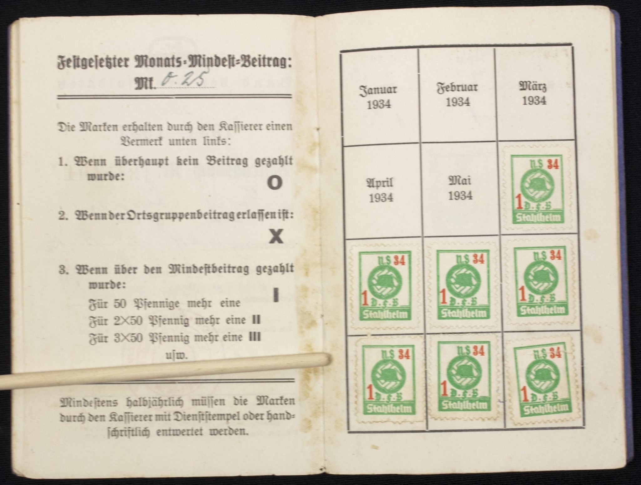N.S. Deutscher Frontkämpferbund Mitgliedsbuch — image 11