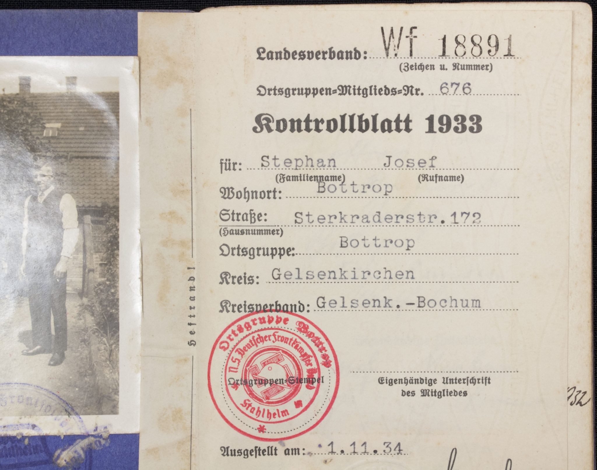 N.S. Deutscher Frontkämpferbund Mitgliedsbuch — image 5