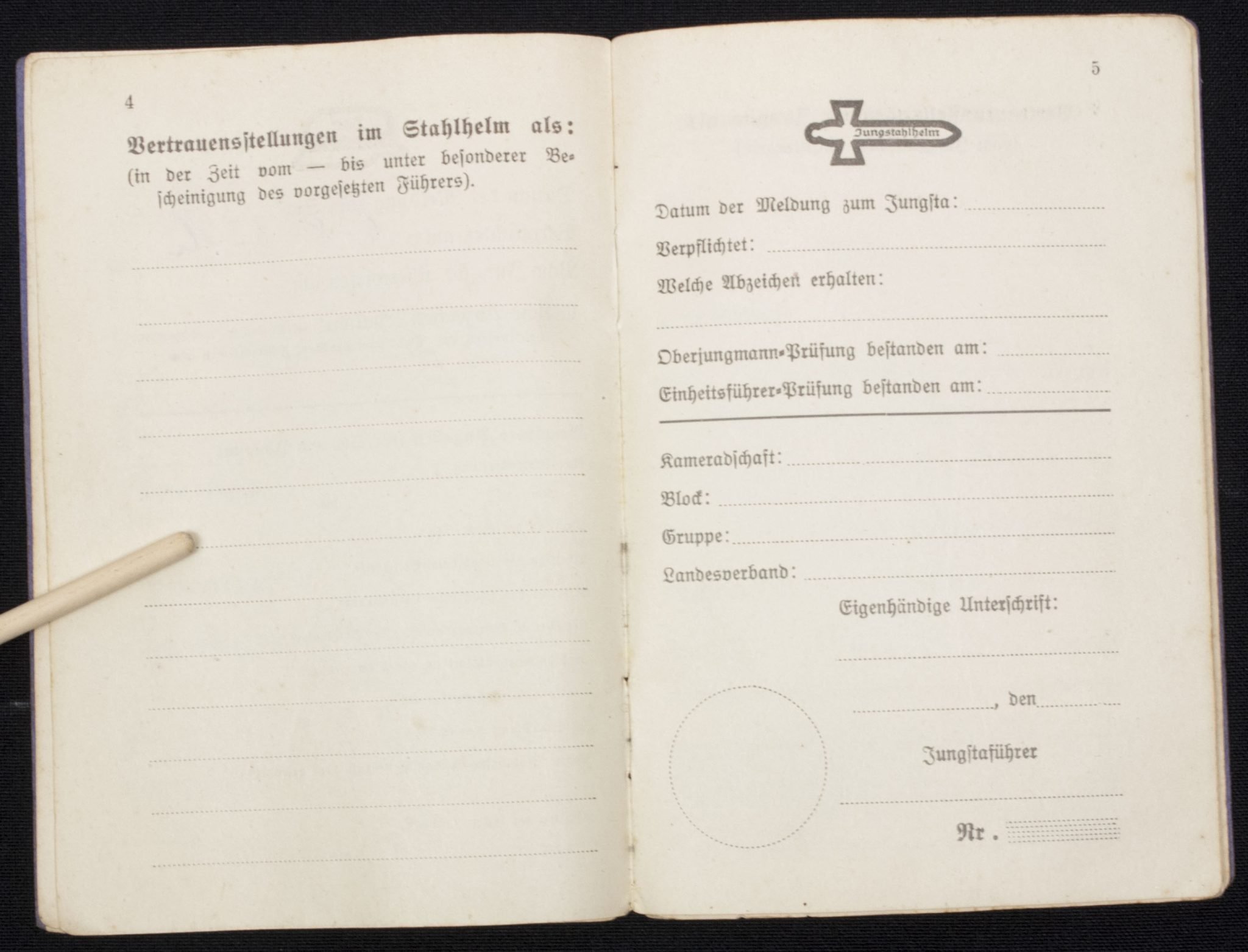 N.S. Deutscher Frontkämpferbund Mitgliedsbuch — image 9