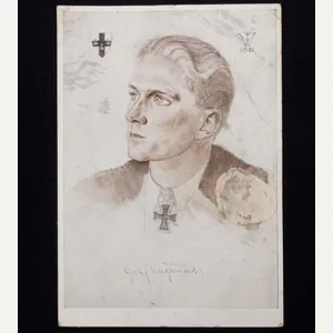 (Postcard) Willrich – Ritterkreuzträger Graf Kageneck