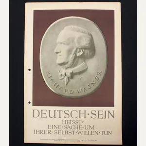 WWII German Wochenspruch (propaganda miniposter) with a saying and image …