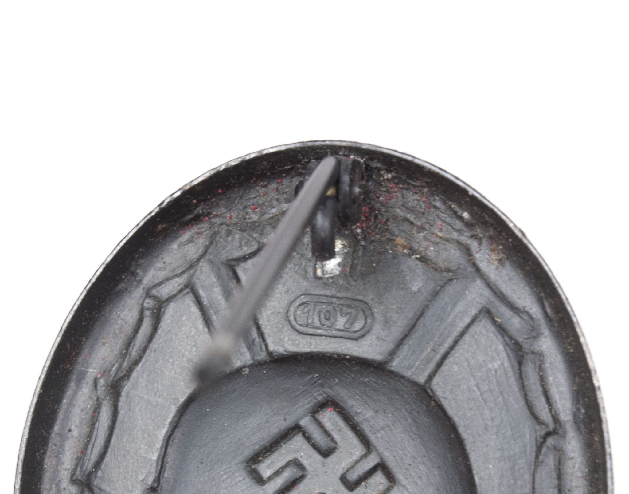 Cased Woundbadge black / Verwundetenabzeichen Schwarz MM '107' (Carl Wild Hamburg) — image 12