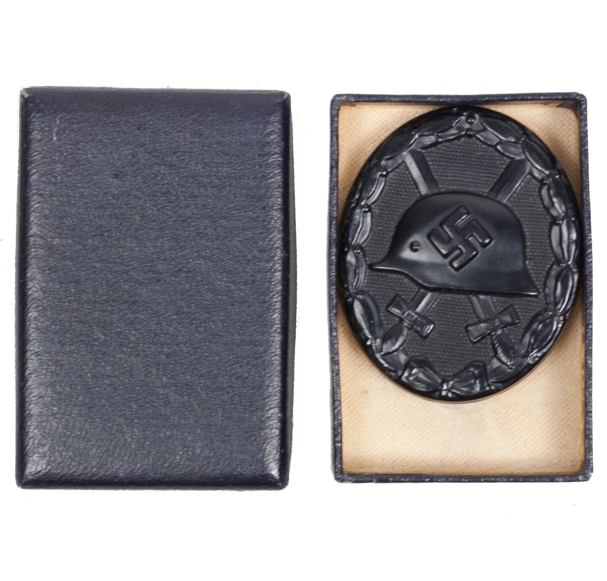 Cased Woundbadge black / Verwundetenabzeichen Schwarz MM '107' (Carl Wild Hamburg) — image 2