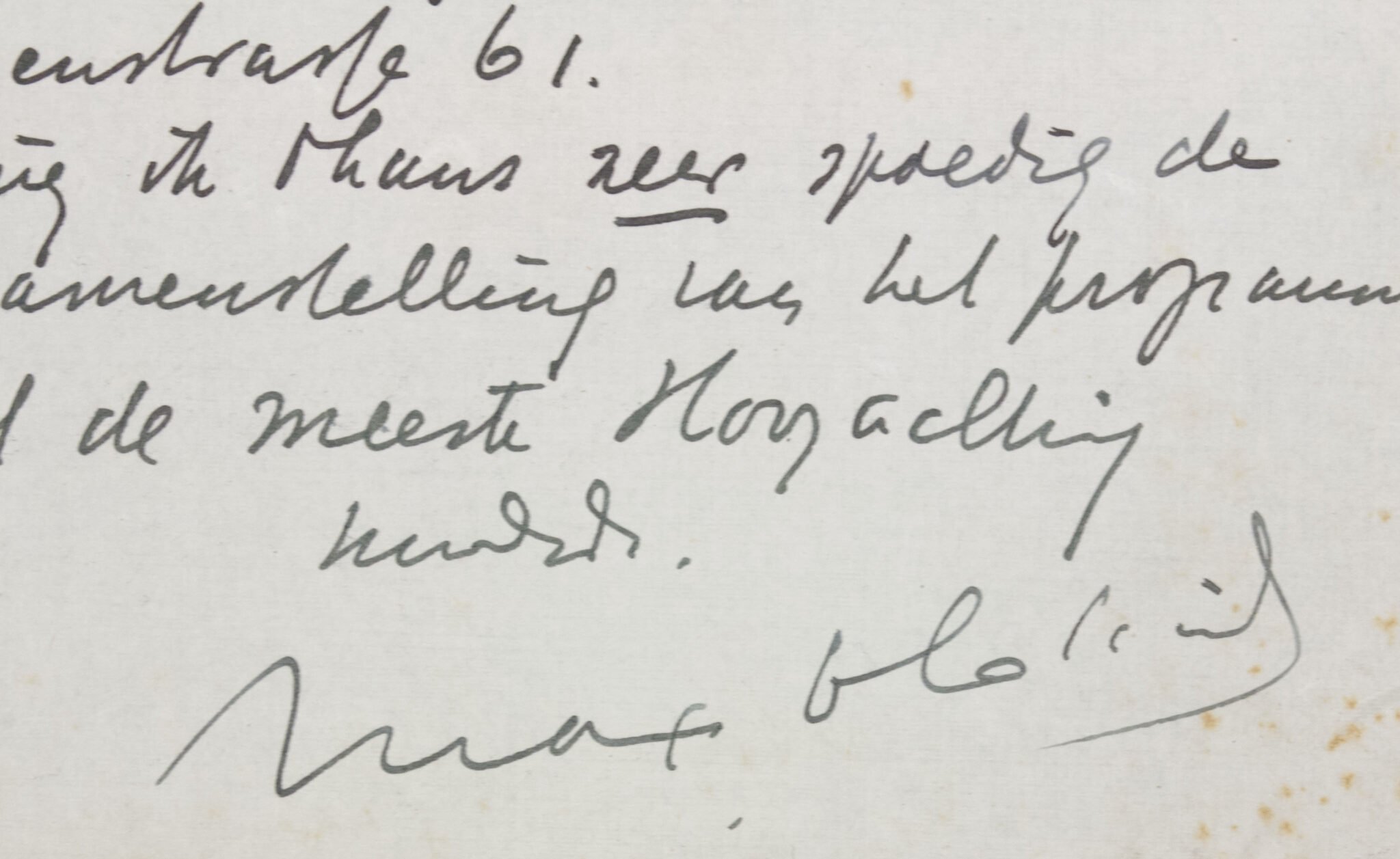 (NSB) Max Blokzijl – Handwritten letter as Berliner Redakteur (1923) – rare — image 7