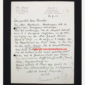 (NSB) Max Blokzijl – Handwritten letter as Berliner Redakteur (1923) …