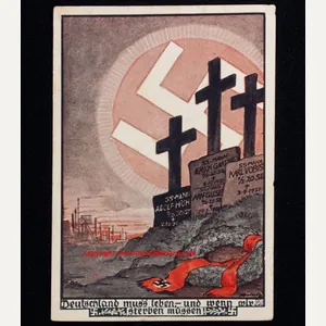 (Postcard) SS-Gruppe West, Dusseldorf – SS Kampfschatz-Karte 4 (1932) – …